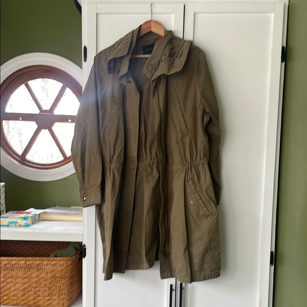 Olive Green Hooded Jacket